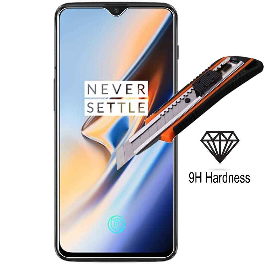 Ibywind Screen Protector For Oneplus 6T,With 2Pcs Tempered Glass,1Pc Backing Carbon Fiber Film [Fingerprint Reader,Easy To Insta