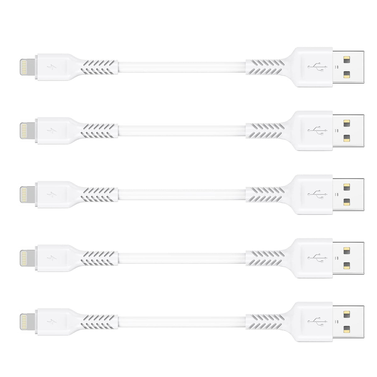 4 Inches Iphone Charger Cord Short, 5Pack Small Usb A To Lightning Cable Fast Charging Compatible With Apple Iphone 13 12 11 Pro