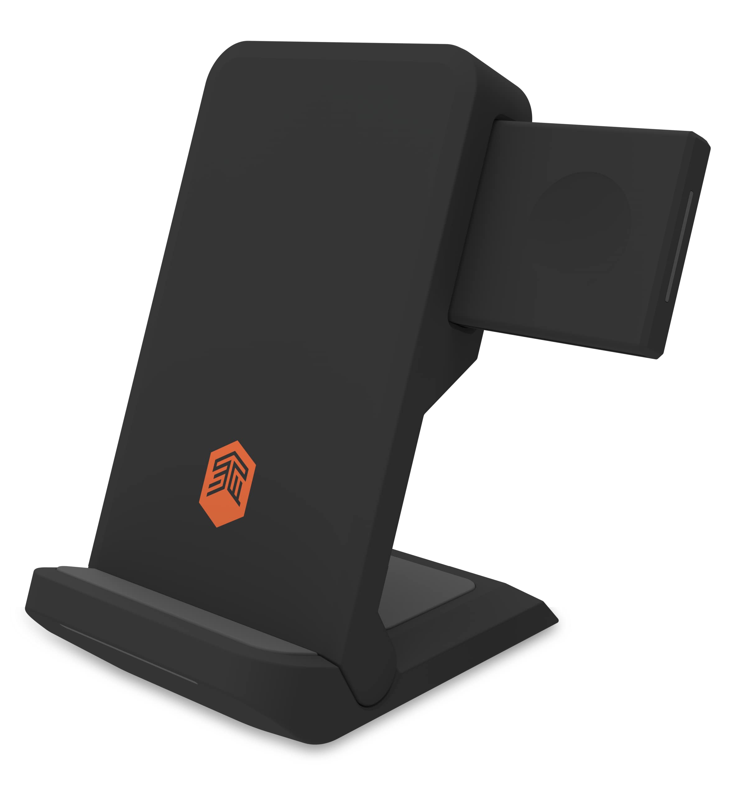 Stm Chargetree Go: 3 In 1 Portable Qi Certified Wireless Charging Station For Iphone 14, 13 & 12 Series, Apple Watch, And Airpod