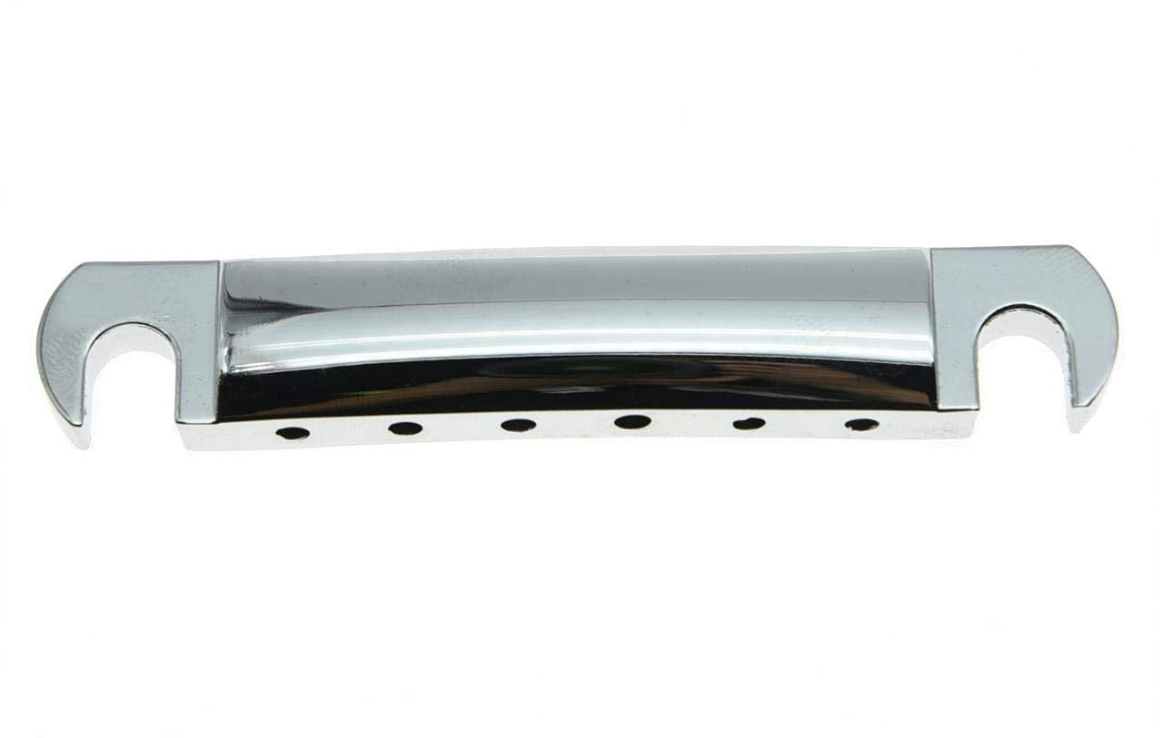 Lp Style Guitar Tune-O-Matic Tailpiece Stop Bar For Les Paul Sg Chrome