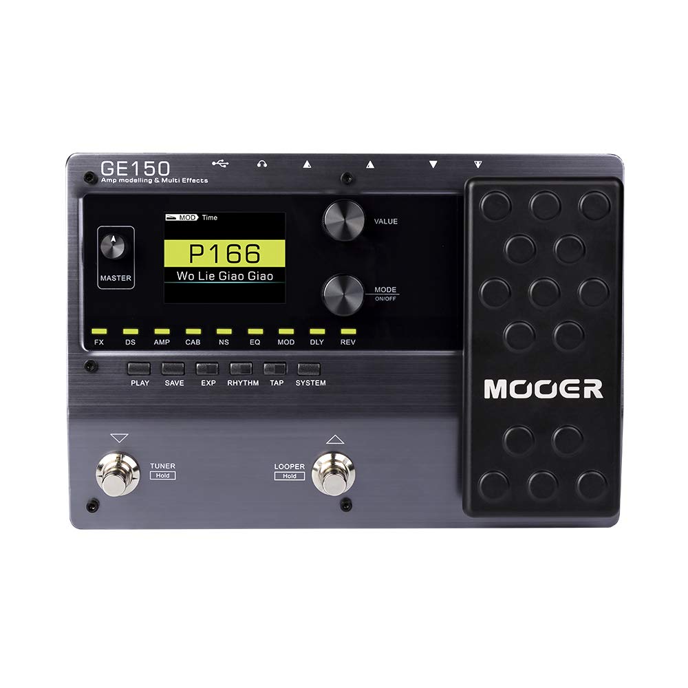 Mooer Ge150 Electric Guitar Amp Modelling Multi Effects Pedal Portable Multi Effects Processor With Expression & Ir Loading For Live Show, Live Streaming, Home Studio, Guitar Practice