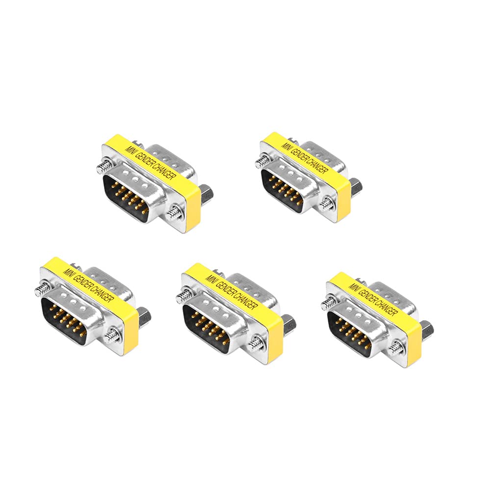 Lnhcaw Vga Adapter   Dual Vga Connector For 2 Monitors, Null Modem Adapter Male To Female, Extender