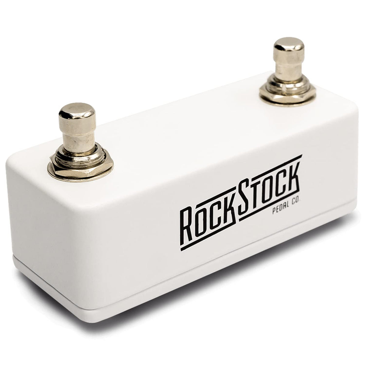 Rock Stock Dual Foot Switch Pedal - Versatile TRS Auxiliary Guitar Pedal - Expand Your Multi Effects Processor - Hand Wired and Built for the Road (Arctic White Rock Stock Dual Foot Switch Pedal - Versatile TRS Auxiliary Guitar Pedal - Expand Your Multi Effects Processor - Hand Wired and Built for the Road (Arctic White