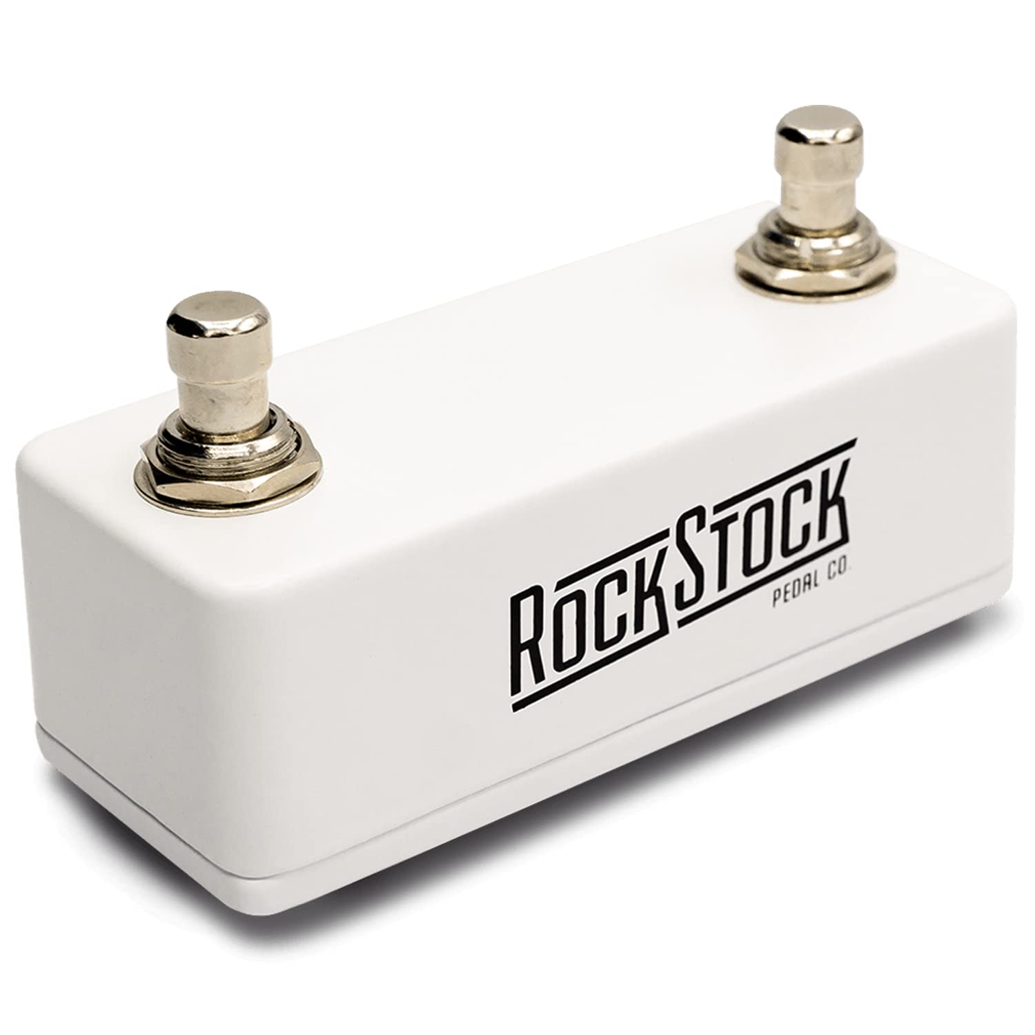 Rock Stock Dual Foot Switch Pedal - Versatile TRS Auxiliary Guitar Pedal - Expand Your Multi Effects Processor - Hand Wired and 