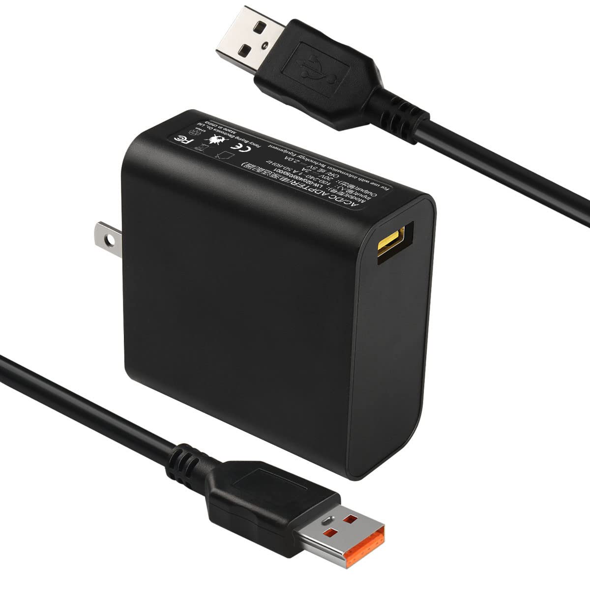 Fancy Buying 65W 40W 6Pin Usb Cable (Not Square Tip, Not Usb Type C) Charger Adapter For Lenovo Yoga 3 Pro 1370 Yoga 3 1170 Yoga 3 1470 36200563 Yoga 700 700 11Isk 700 14Isk W/Usb Cable