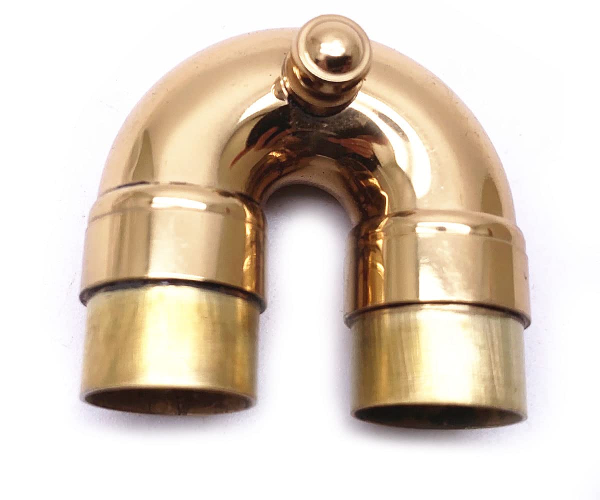 Jiayouy Trumpet 2Nd Valve Tuning Silde Assembly For Brass Bb Trumpet Instrument Gold