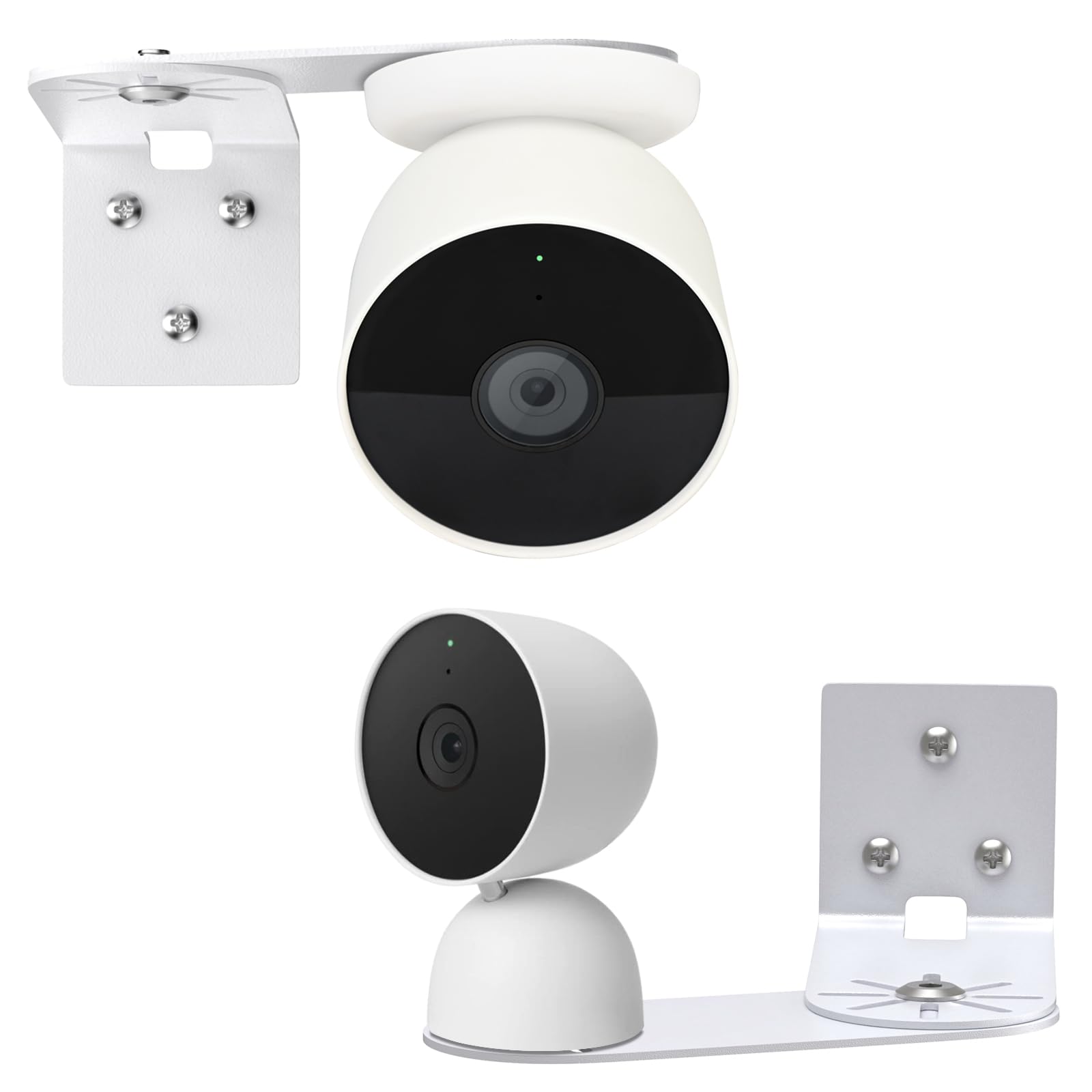 2Pack Metal Corner Wall Mount Compatible With Google Nest Cam Outdoor Or Indoor/Battery Or Wired 2Nd Generation, 300 Rotation Ad
