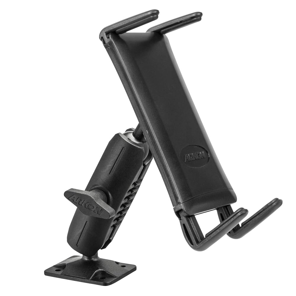Arkon Mounts - Car Phone Holder | Secure Grip | Heavy Duty | Drill Base Car Phone Mount | Spring-Loaded Holder Expands Up To 7.2