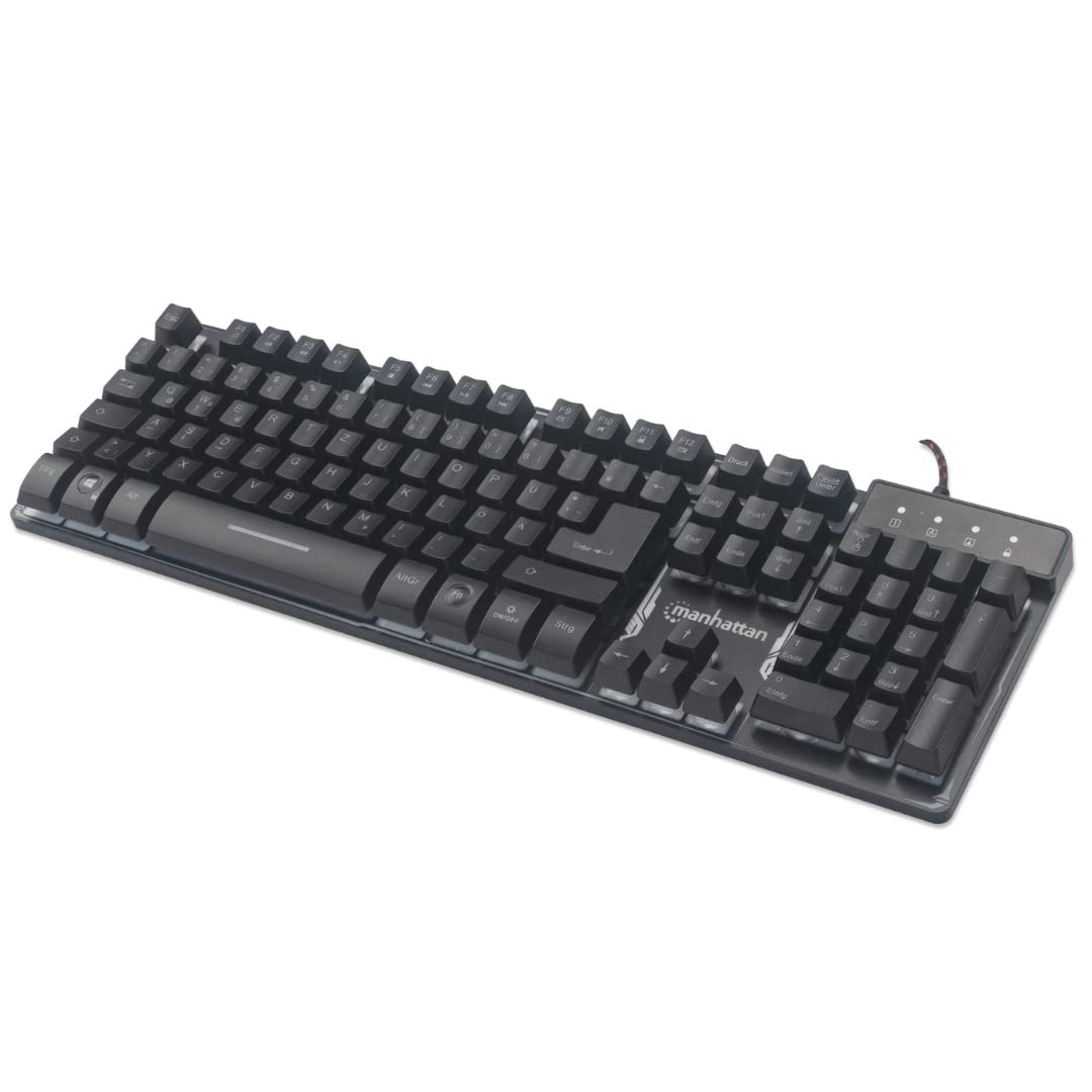 Manhattan 178457 Keyboard USB QWERTY Spanish Black