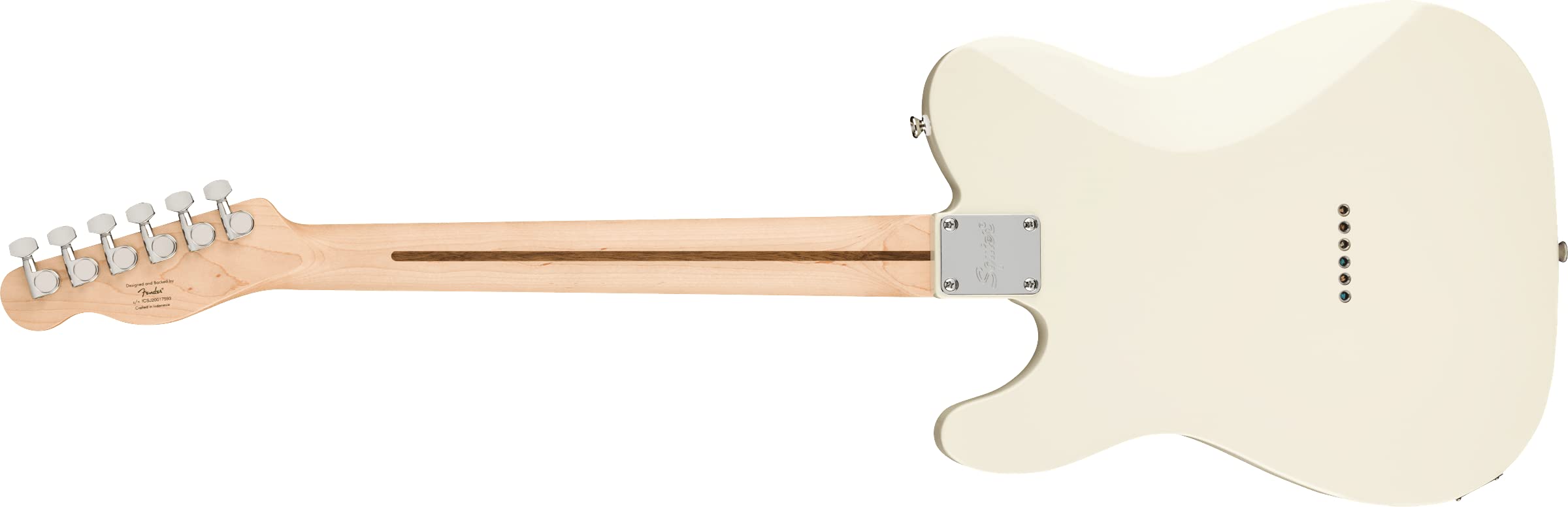 Squier Affinity Series Telecaster Electric Guitar, With 2-Year Warranty, Olympic White, Laurel Fingerboard