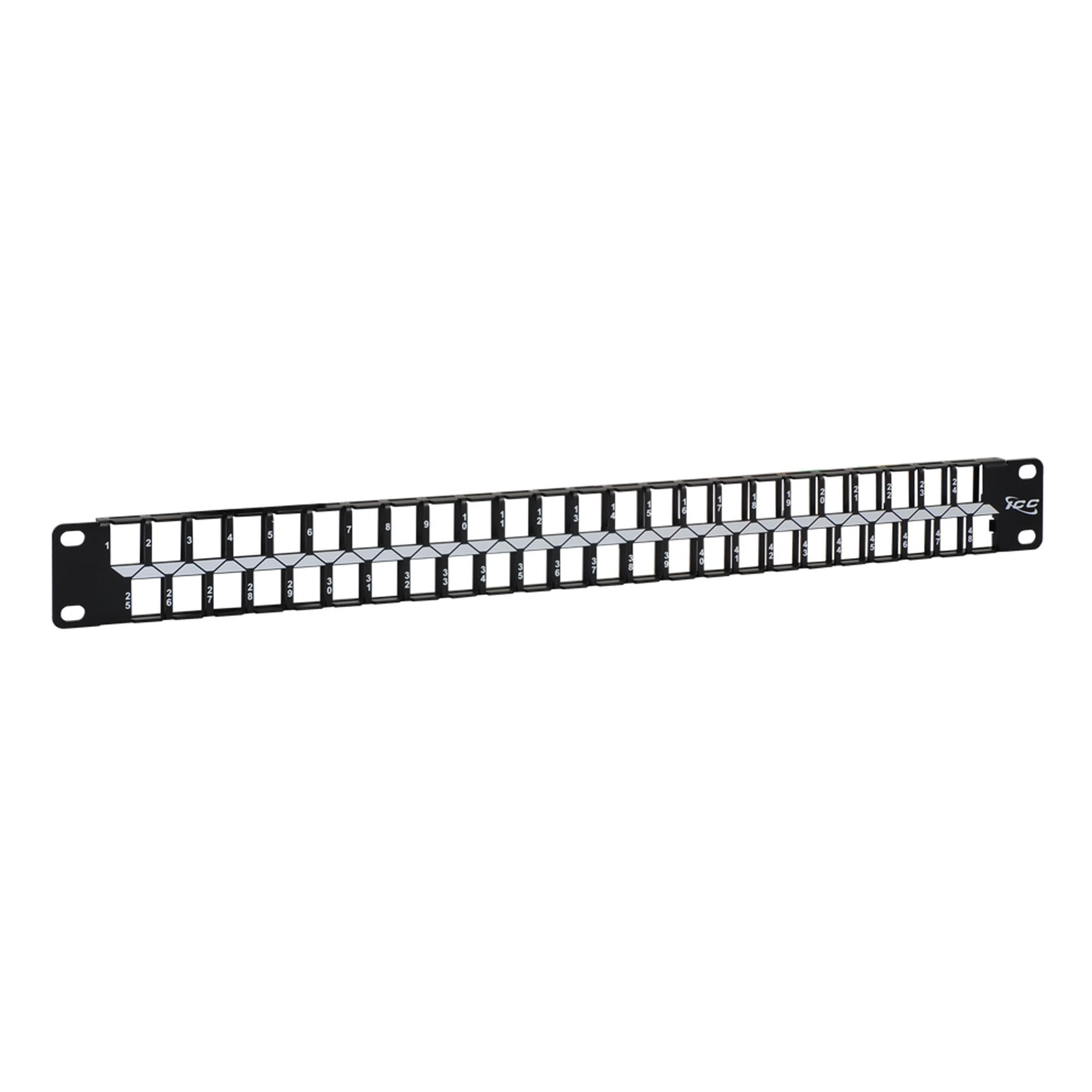 Icc Blank Patch Panel With 48 Ports For Hd Style In 1 Rms