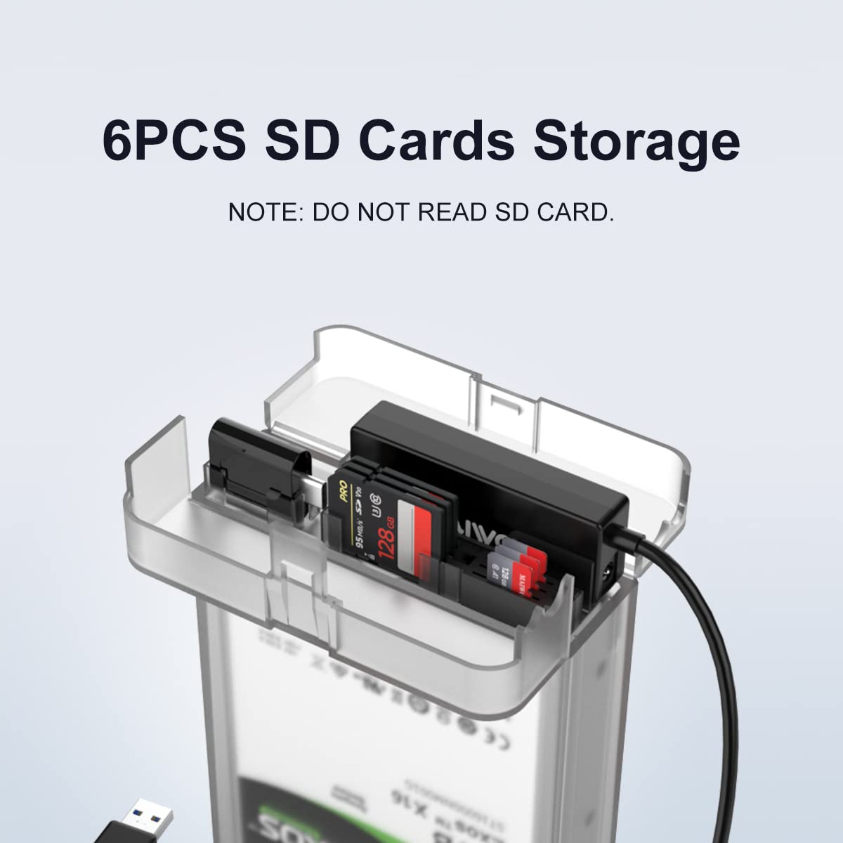 Maiwo External Hard Drive Enclosure For 2.5 3.5 Inch Sata Ssd Hdd With Sd Card Storage And Cd Box Reader, 16Tb Capacity, 5Gbps Speed