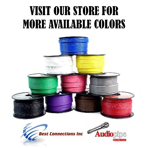 Audiopipe 10 Gauge 100Ft Primary Wire Blue