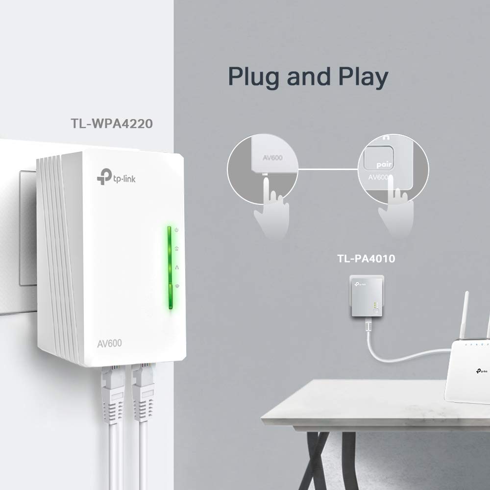 Tl-Wpa4220Kit - Wireless Powerline Extender Starter Kit