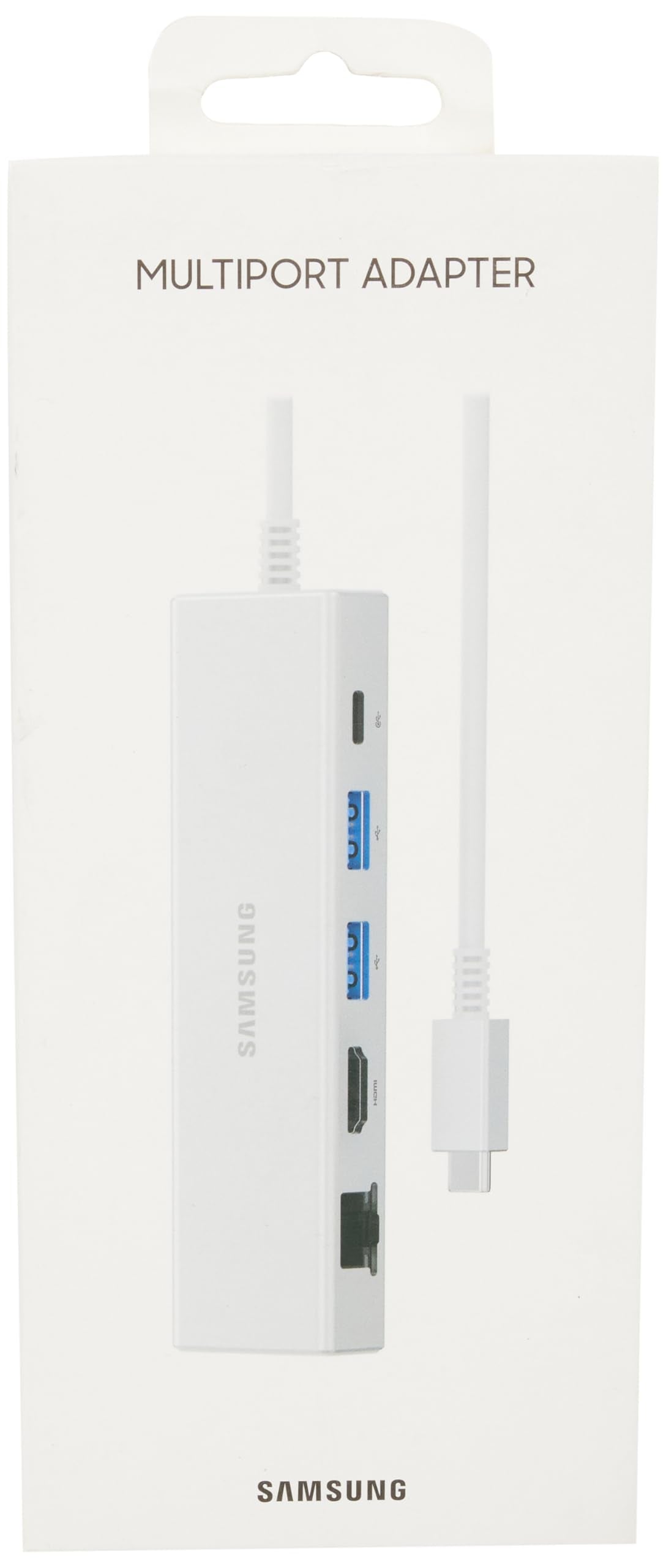 SAMSUNG Multiport Adapter - USB C, USB C, HDMI FHD& RJ45 Silver