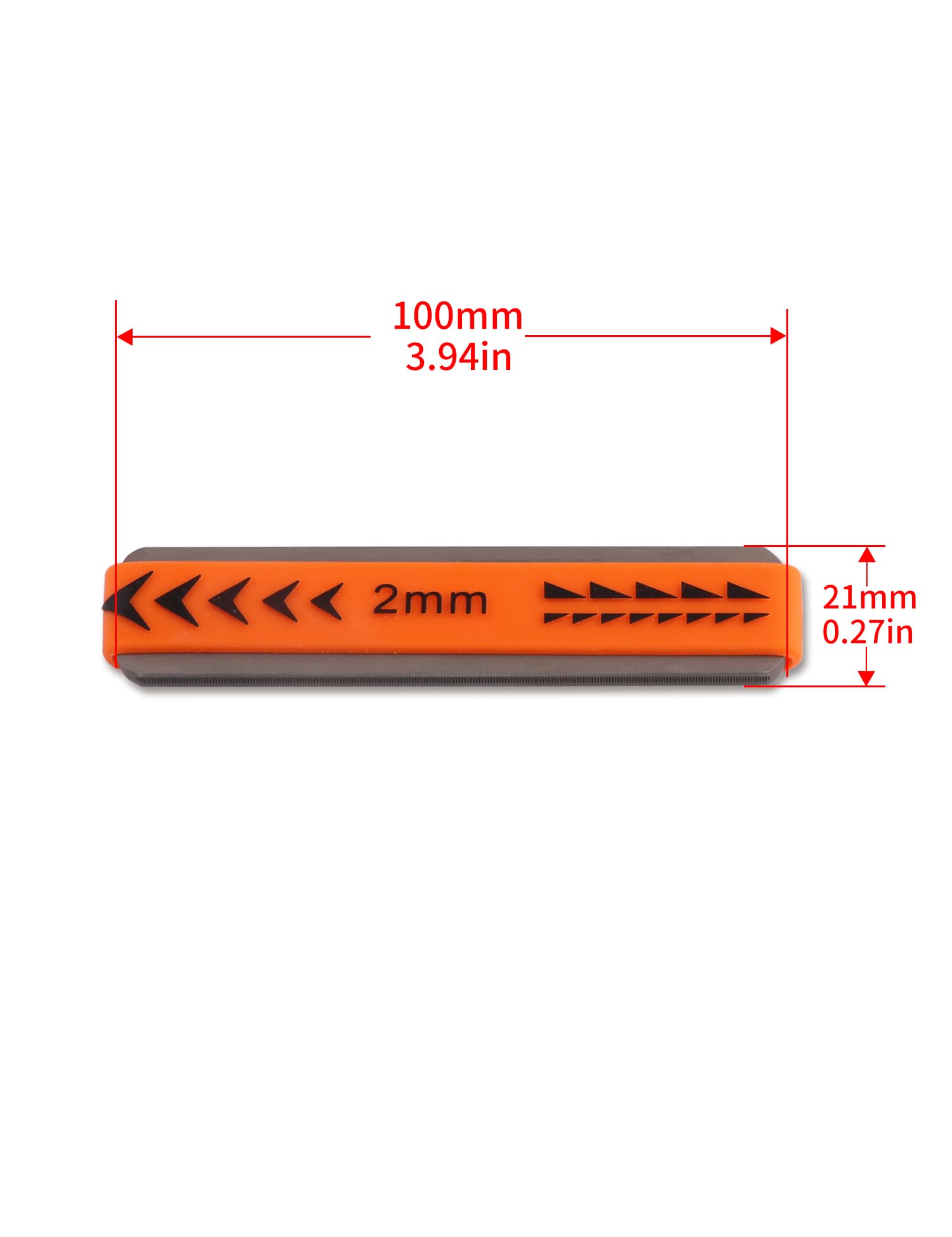 Metallor Guitar Fret Crowning Files Dual Sized Compact Fret Dressing File For Standard Guitar Frets With Coarse And Fine Cutting