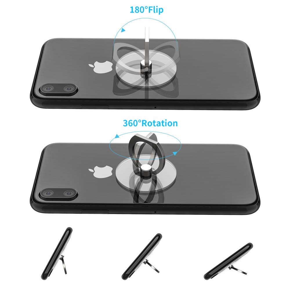 3 Pack/Purple Blue Galaxy Cell Phone Ring Holder 360 Degree Finger Ring Stand For Smartphone Tablet