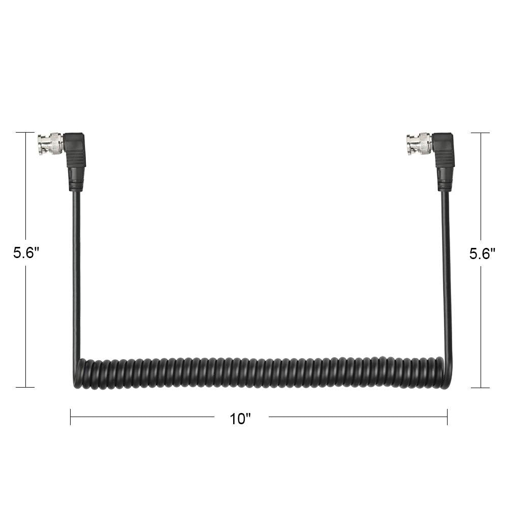 Superbat Bnc Cable 3G/Hd Sdi Cable 3Ft Sdi Coil Cable 75Ohm Bnc To Bnc Extension Coaxial Cable For Cameras And Video Equipment,S