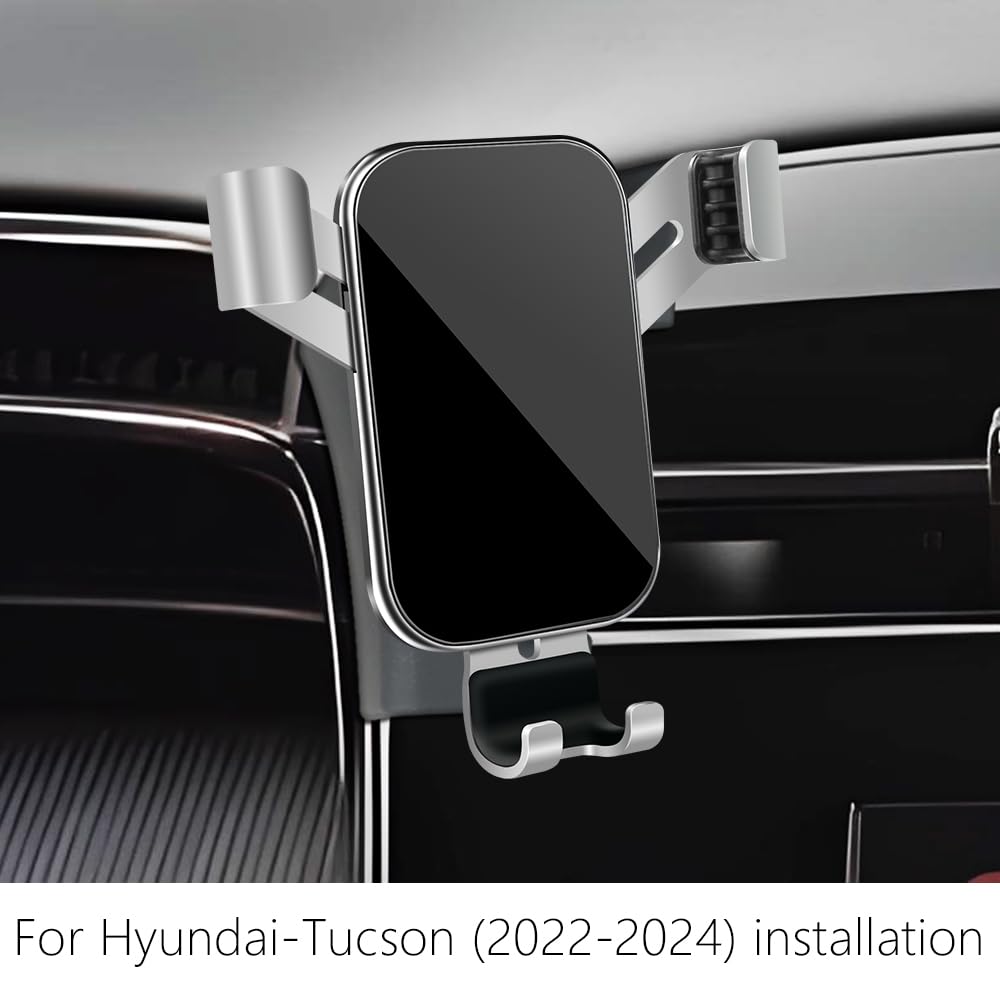 Lunqin Car Phone Holder For Hyundai Tucson 2022 2023 2024 And Hyundai Santa Cruz 2022-2024 Auto Interior Accessories Best Cell P