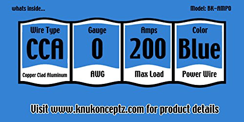 Knukonceptz Bassik 0 Gauge Complete Amplifier Installation Amp Wiring Kit With Rca