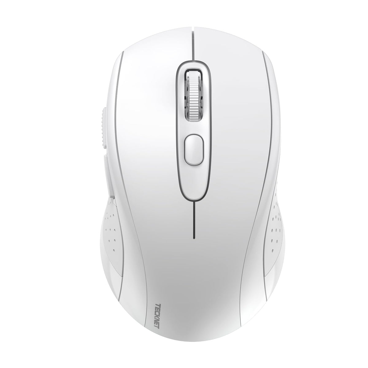 Tecknet Bluetooth Mouse, 4000Dpi Wireless Mice For Laptop 2-In-1(Bt 5.0/3.0+2.4Ghz) Computer Mouse, Portable Pc Mouse Wireless With Usb Receiver For Mac (Usb-A+Bluetooth, White)