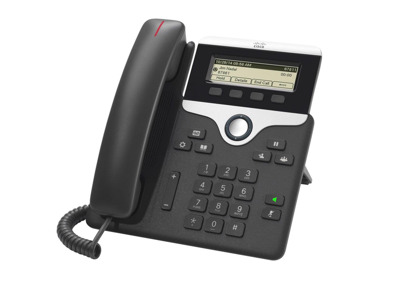 Cisco IP Business Phone 7811, 3.2-inch Grayscale Display, Class 1 PoE, Supports 1 Line, 1-Year Limited Hardware Warranty (CP-781