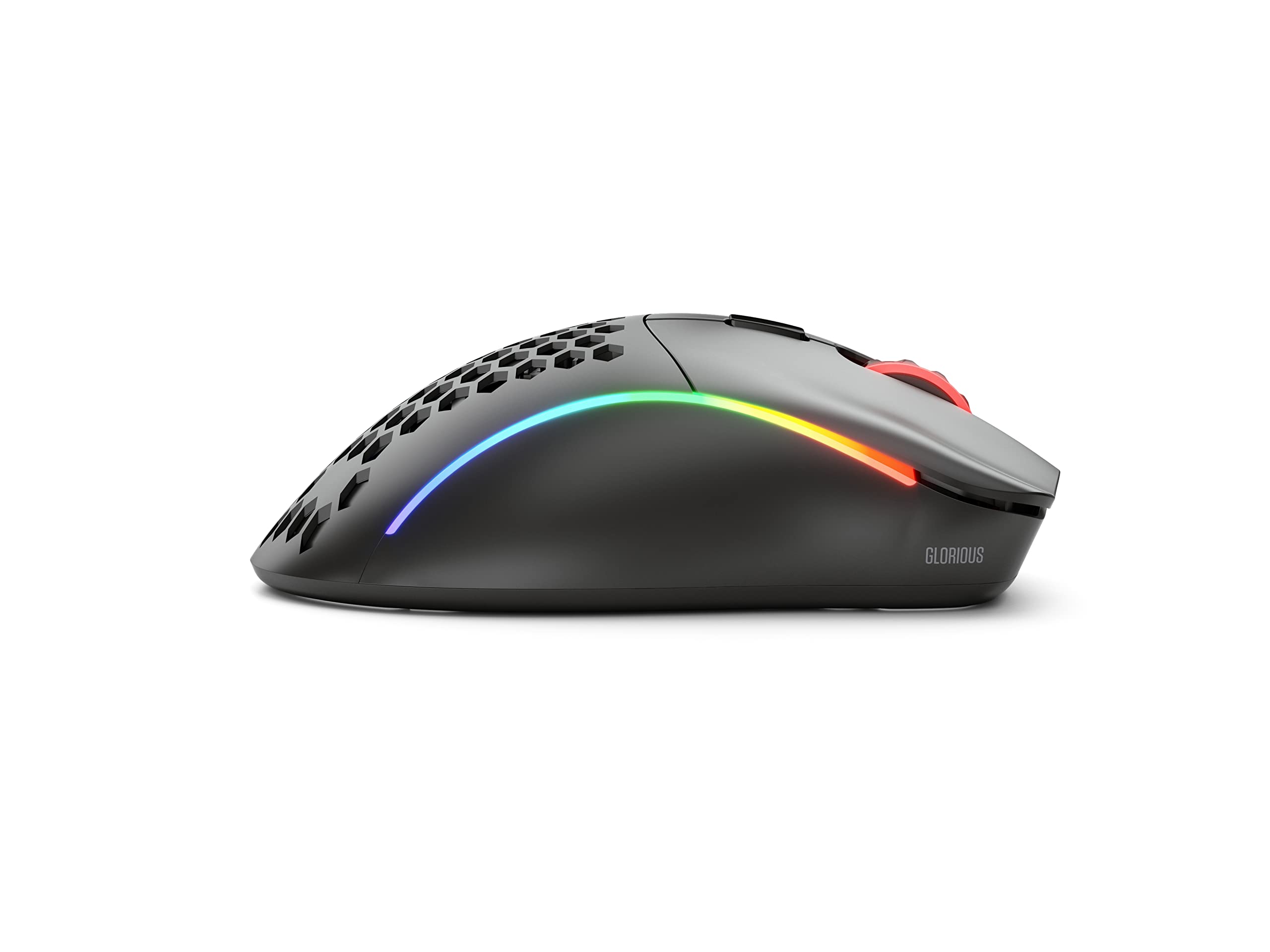 Glorious Model D  (Minus) Wireless Gaming Mouse   67G Superlight Honeycomb Design, Rgb, Ergonomic, Lag Free 2.4Ghz Wireless, Up