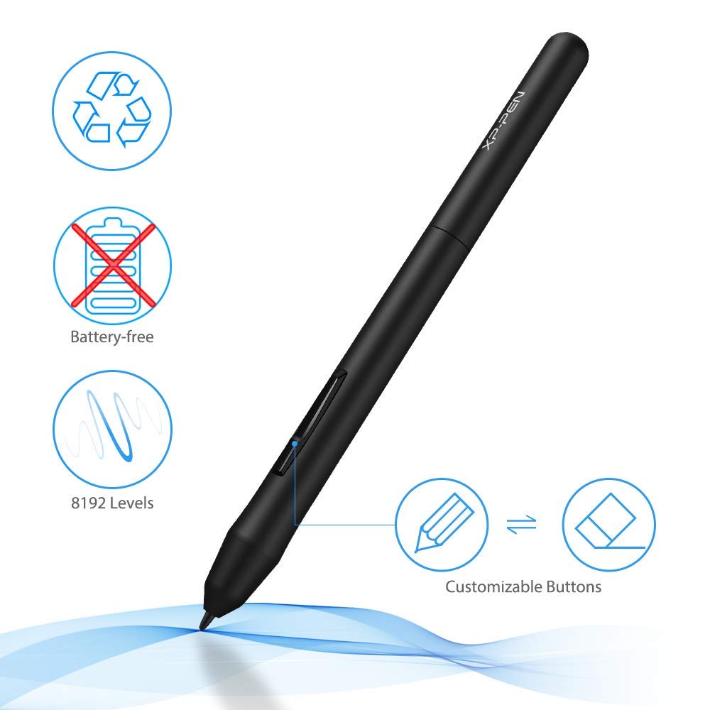 Drawing Tablet Xppen Starg640 Digital Graphic Tablet 6X4 Inch Art Tablet With Battery-Free Stylus Pen Tablet For Mac, Windows An
