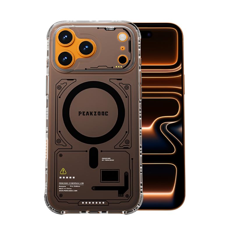 PEAKZOOC Case for iPhone 17 with Magsafe (Black, iPhone 17 Pro Max)