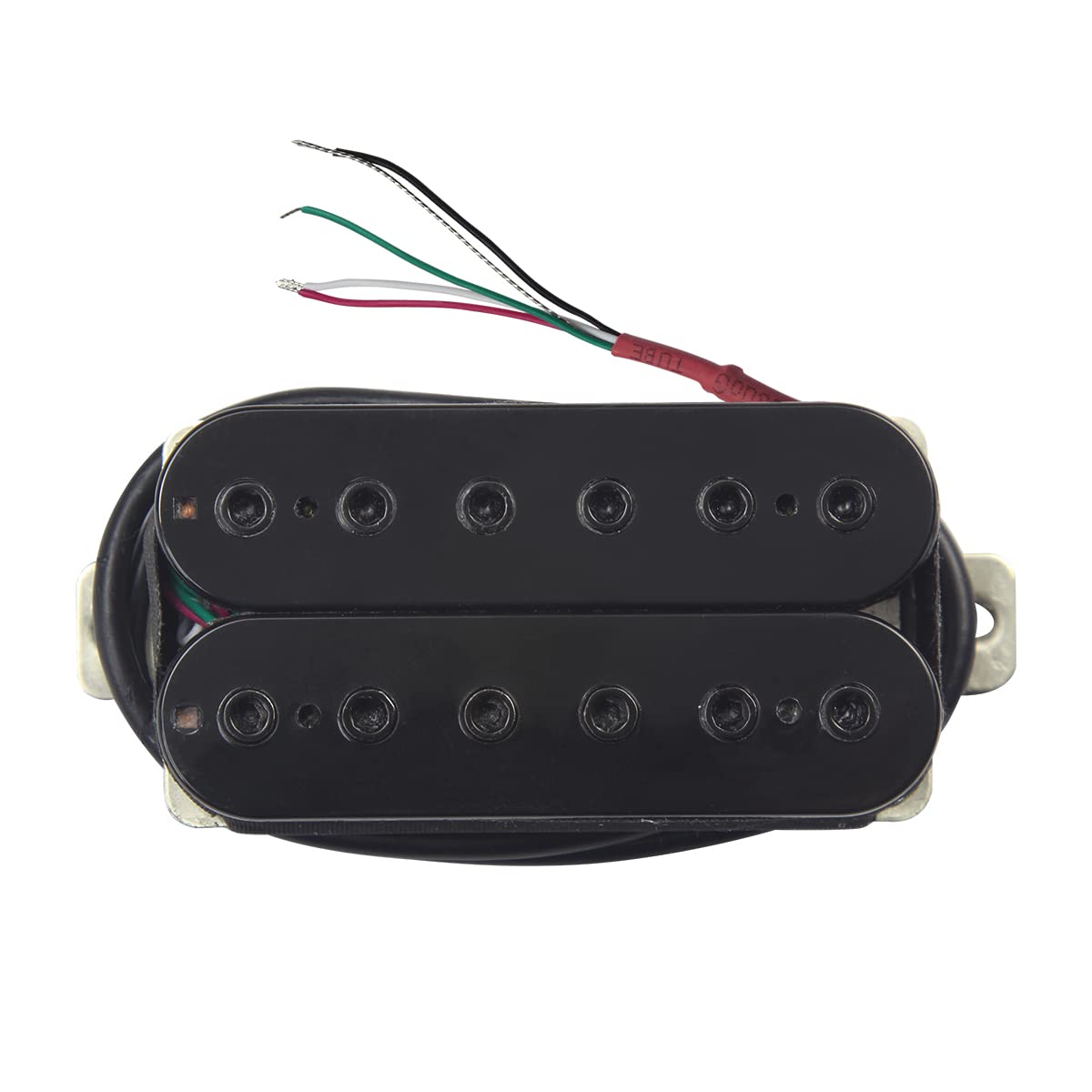 Fleor Alnico 5 Electric Guitar Neck & Bridge Pickup Set Double Coil Humbucker Pickups Black
