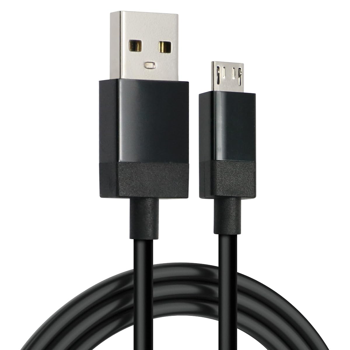 Charger Charging Cable For Xbox One Controller, Micro Usb 2.0 Play Data Sync Cord For Playstation 4, Ps4 Slim/Pro Controller, Samsung Galaxy, Android Phone (Black 10 Feet)