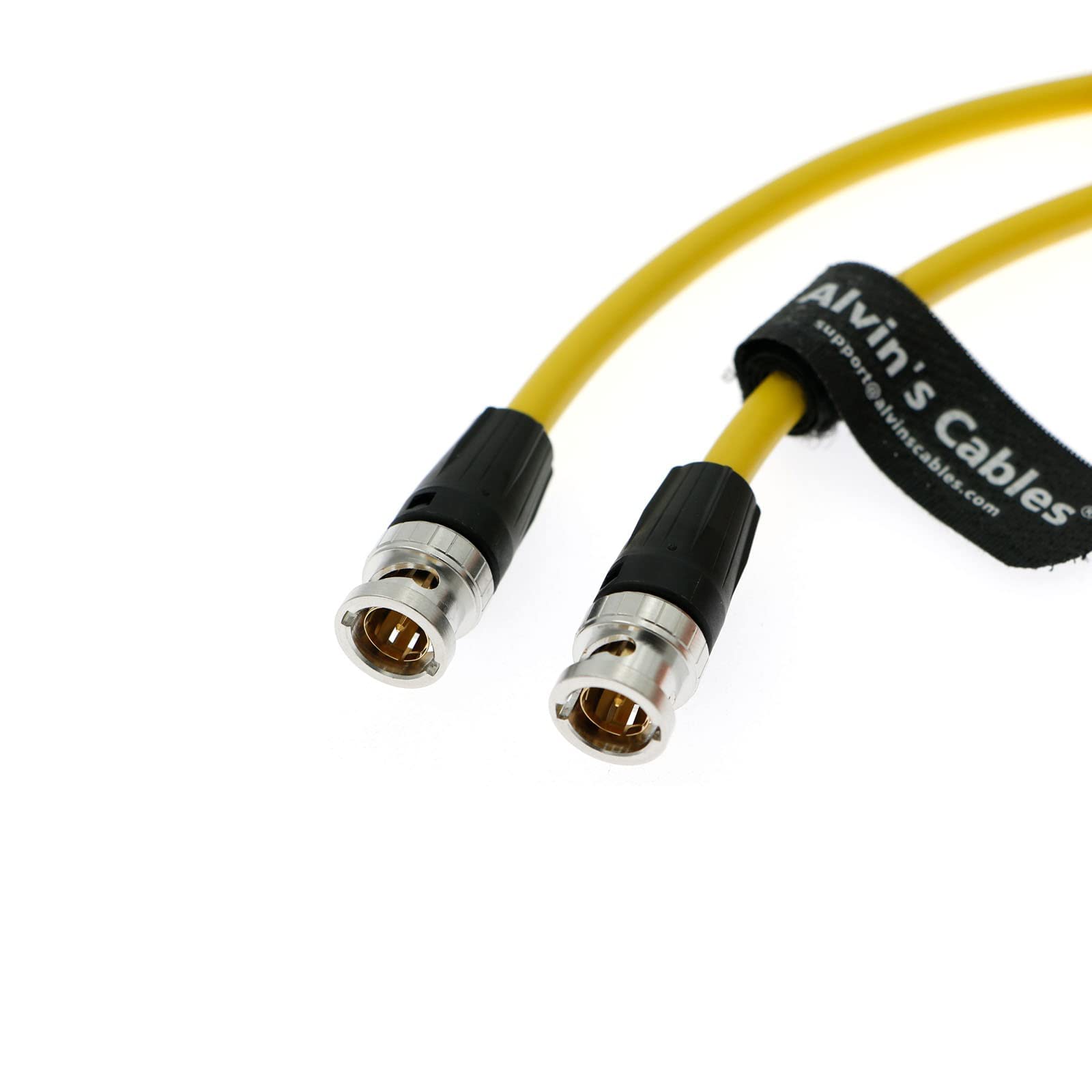 Alvin'S Cables 12G Bnc Coaxial Cable Hd Sdi Bnc Male To Male Original Cable For 4K Video Camera 1M|39.4Inches Yellow