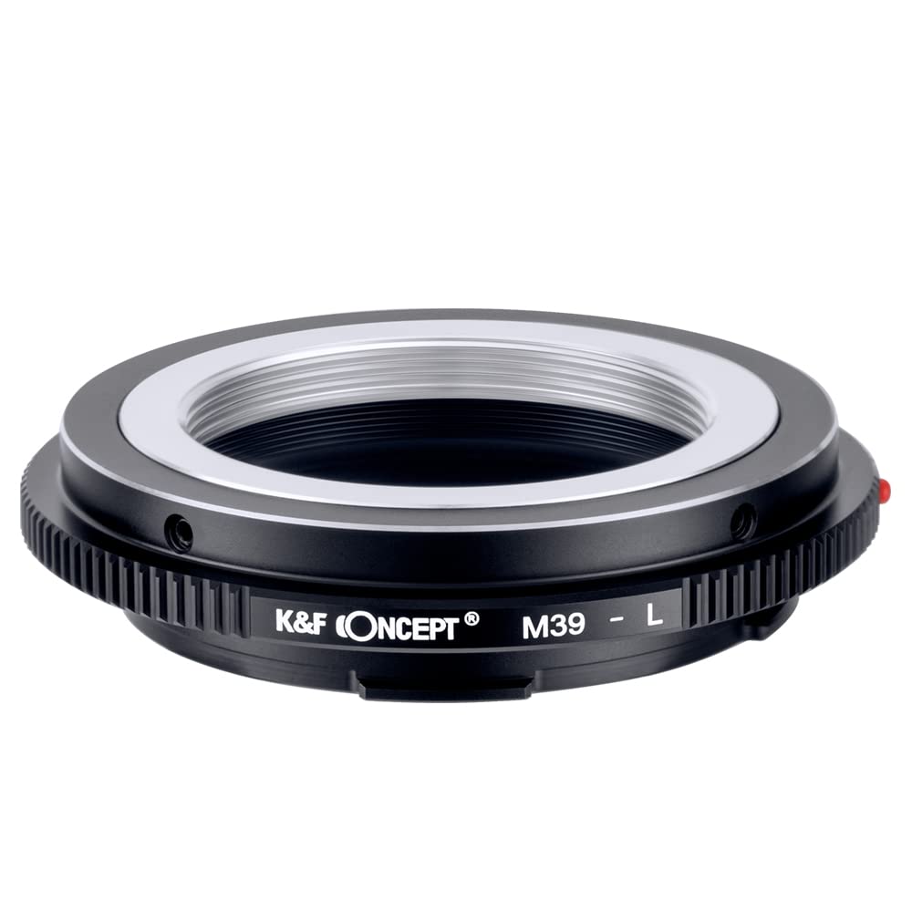 K&F Concept Lens Mount Adapter M39 L Manual Focus Compatible With Leica M39 Lens To L Mount Camera Body