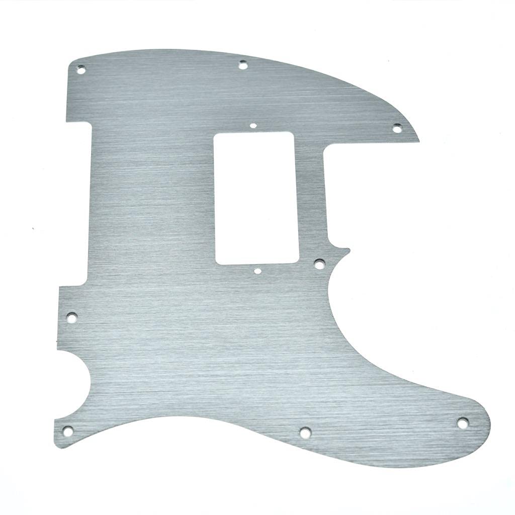 Dopro 8 Hole Aluminum Anodized Tele Humbucker Pickguard Scratch Plate For American/Mexican Fd Telecaster Silver