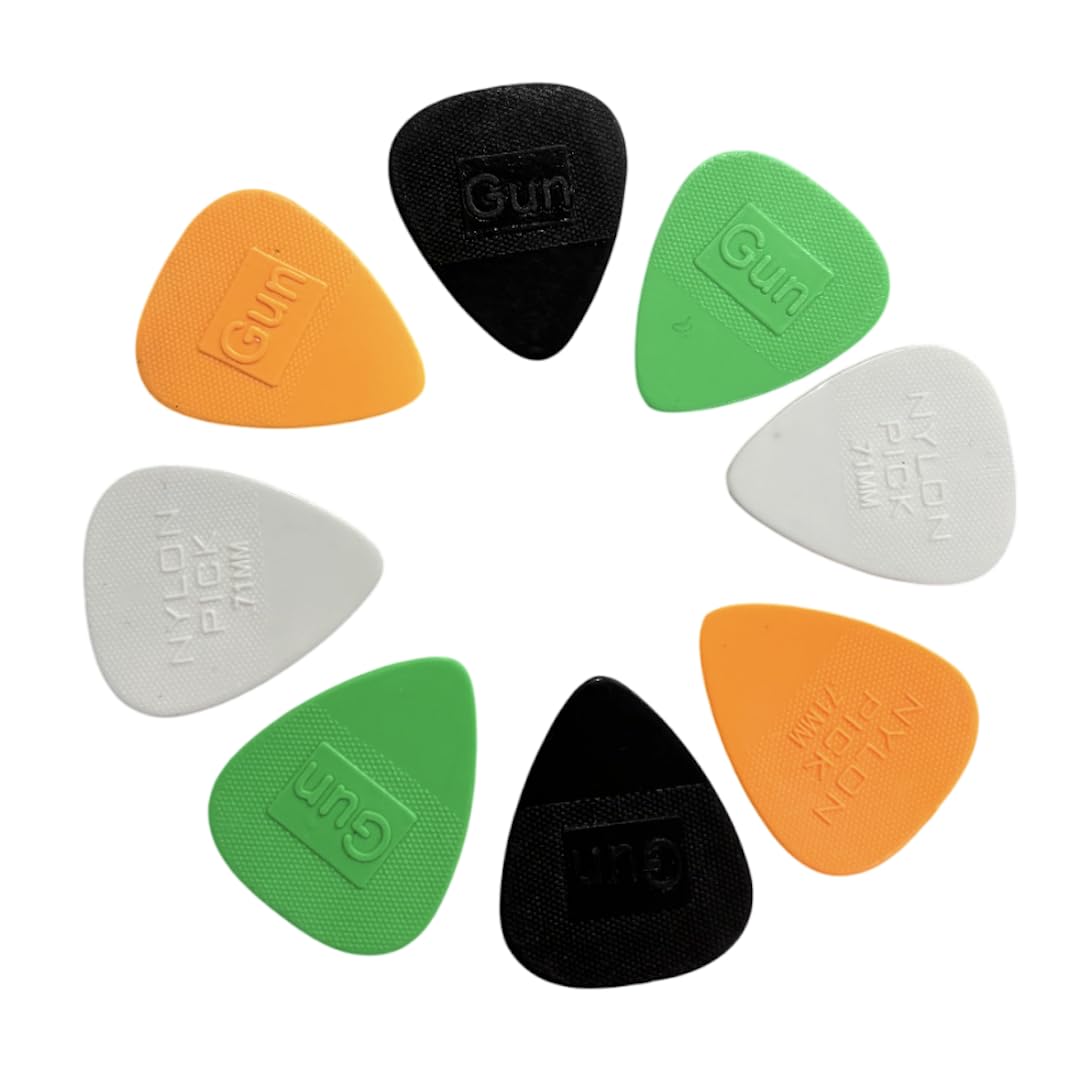 The Tune Town  Guitar Picks With Grip For Acoustic, Bass & Electric Guitars 0.71Mm (5)