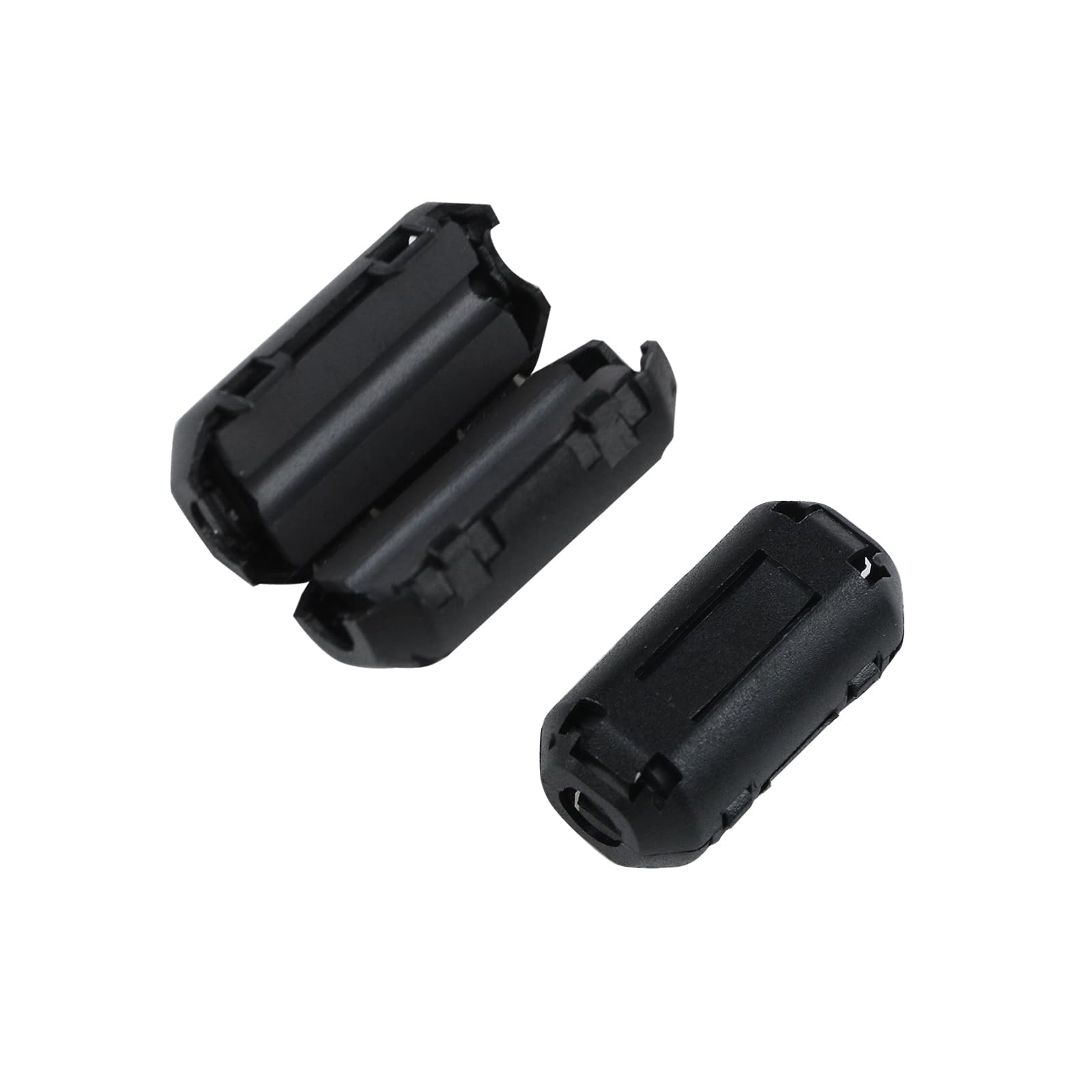 T Tulead Ferrite Chokes Noise Suppressor Cable Clips Snap-on Ferrite Core 3.5mm Black Pack of 10