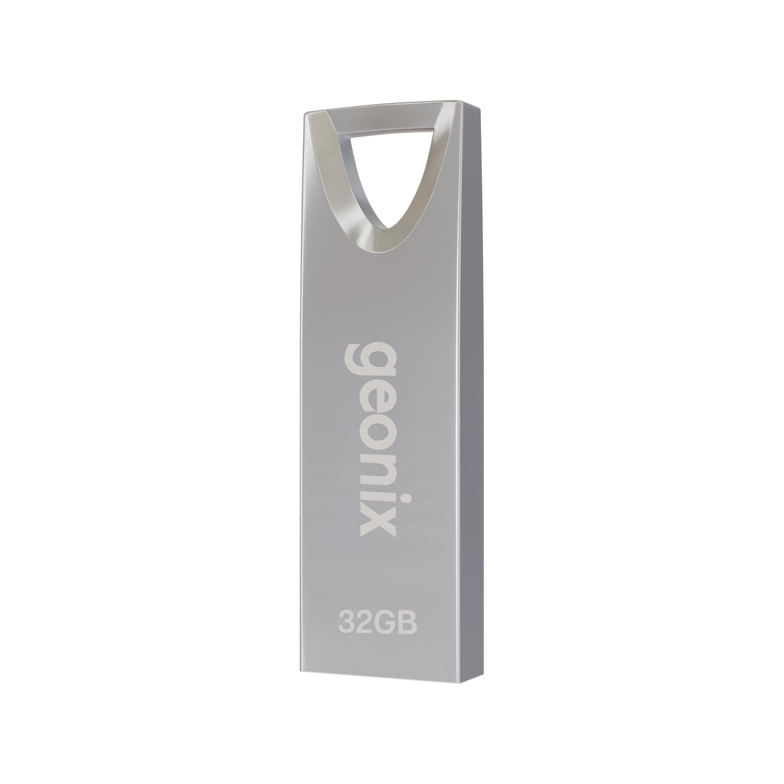 Geonix Pendrive I Silver I Usb 2.0 I Keyring Design I Lightweight I Variant 32Gb I 5 Years Warranty 32Gb