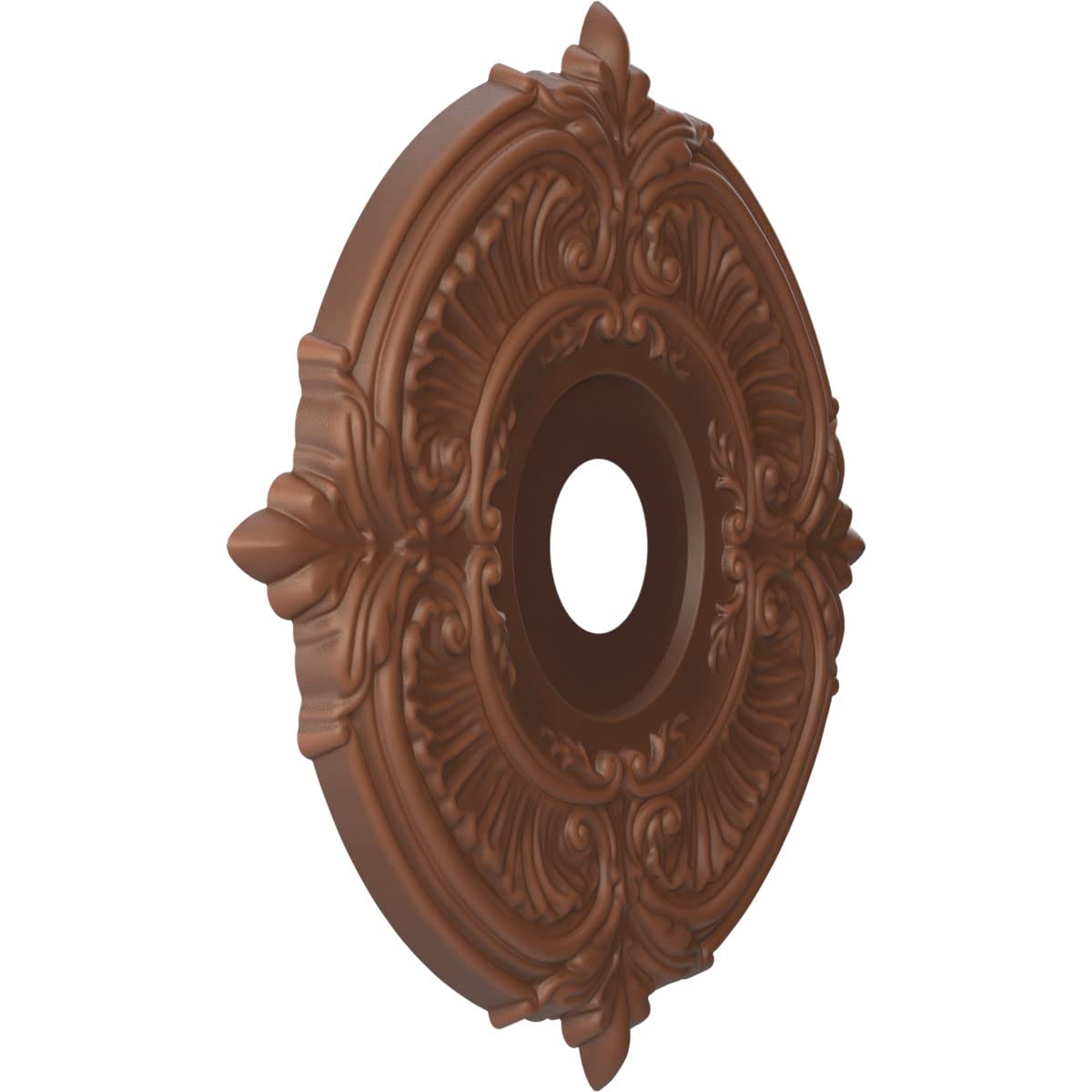 Ekena Millwork Cmp19Atdru Attica Thermoformed Pvc Ceiling Medallion (Fits Canopies Up To 6 3/4), 19Od X 3 1/2Id X 1P, Universal