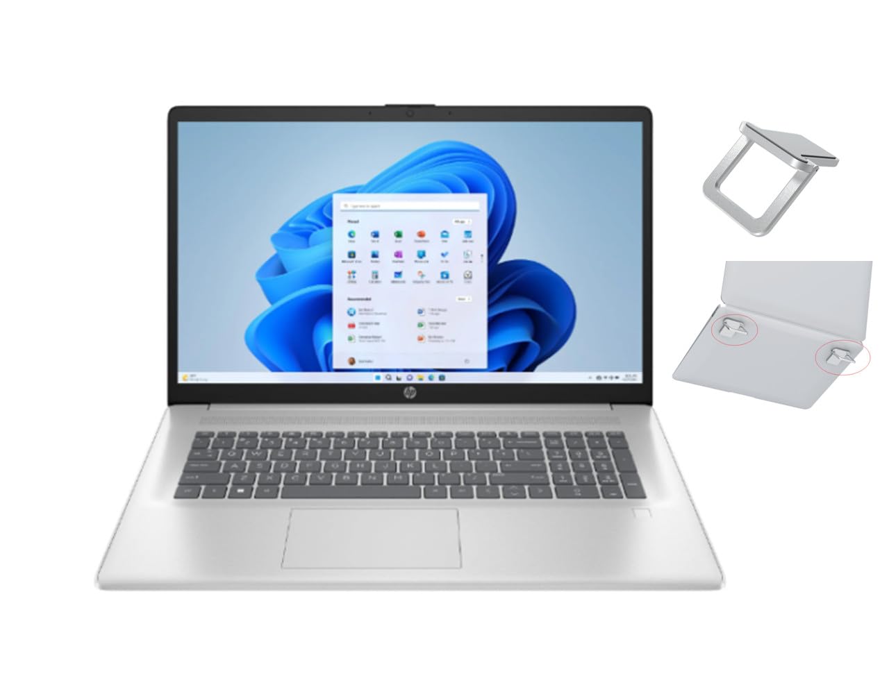 Hp 17.3 FHD Laptop | Intel Core i3-N305 Processor | Intel UHD Graphics | Fingerprint Reader | 16GB RAM | 512GB SSD | Windows 11 