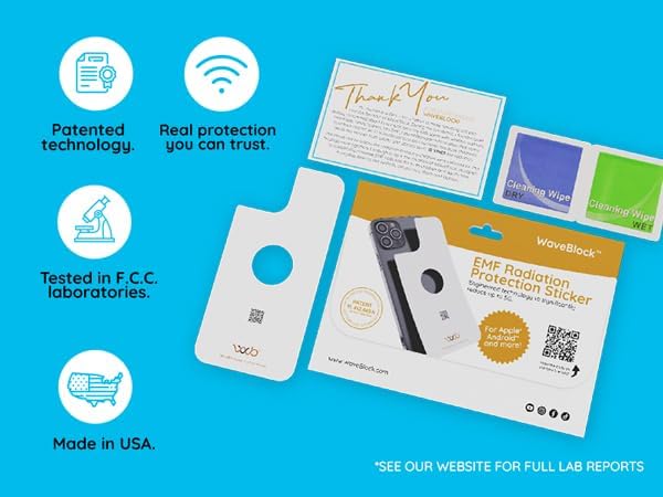 Waveblock Emf Blocker For Cell Phone   Made For Iphone Xs   The Only Patented Real Scientifically Backed Lab Tested 5G Shield Em