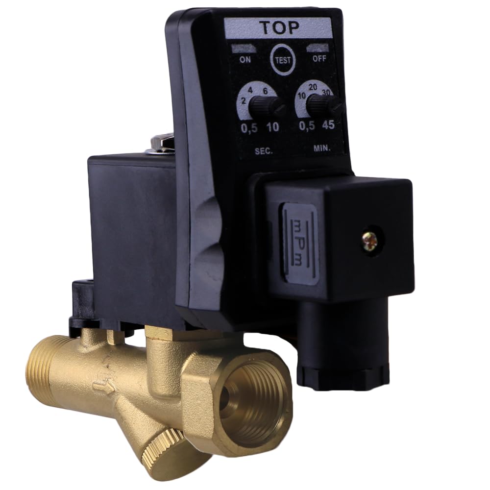 Dc 24V 1/2'' Automatic Electronic Timed Drain Valve For Filter Separator Dryer Gas Tank