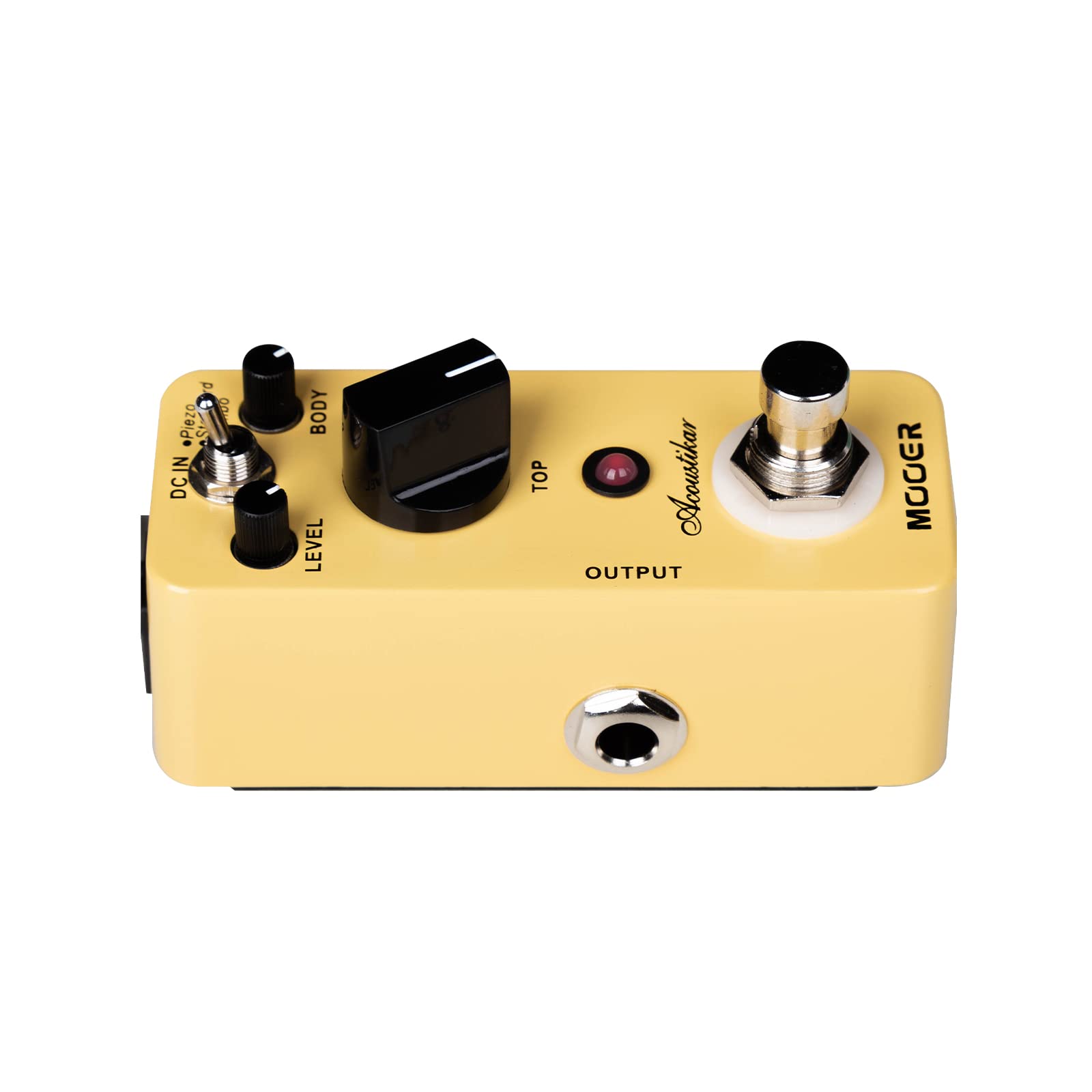 Mooer Acoustikar Acoustic Guitar Simulator Pedal, 3 Modes Piezo/Standard/Jumbo, Nature And Smooth Acoustic Guitar Sound