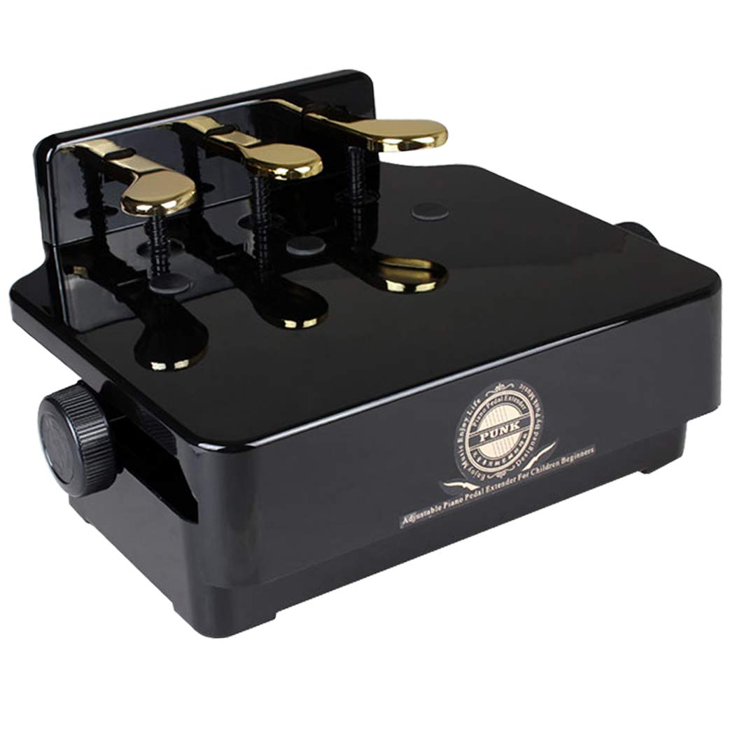 Sound Harbor Piano Pedal Extender Adjusted Piano Foot Pedal Extender For Kids,Design With 3 Pedal Black