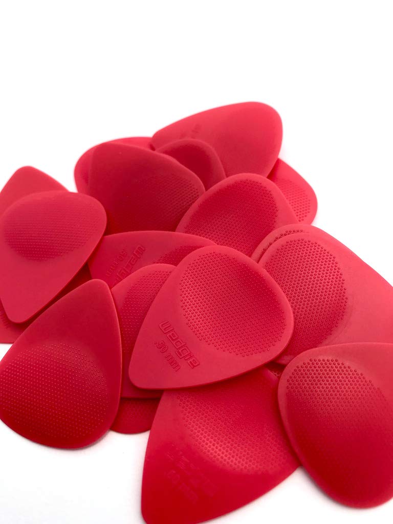 Wedgie Delrin Pick 12 Pack .50Mm (Red) (Textured)