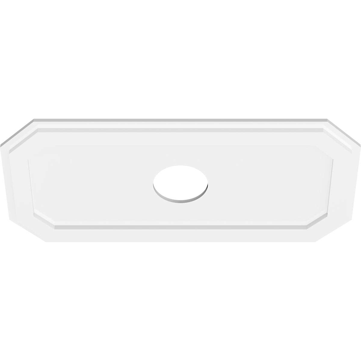 Ekena Millwork Cmp32X16Ed 05000 Emerald Architectural Grade Pvc Contemporary Urethane Ceiling Medallions 32''W X 16''H X 5''Id X