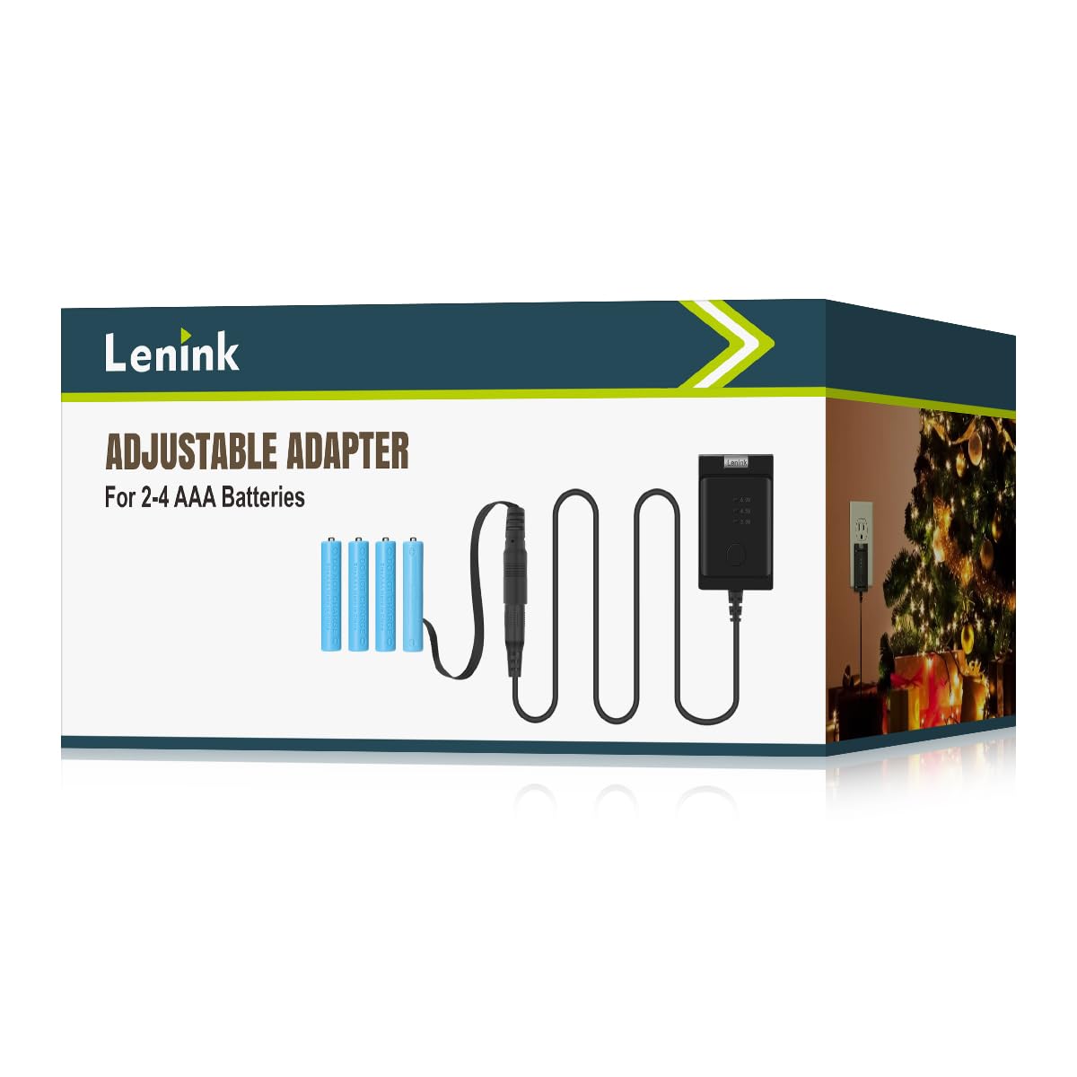 Lenink Adjustable Ac Power Supply Adapter For Aaa Batteries, 3V To 6V, Battery Replacement Adapter (Black)