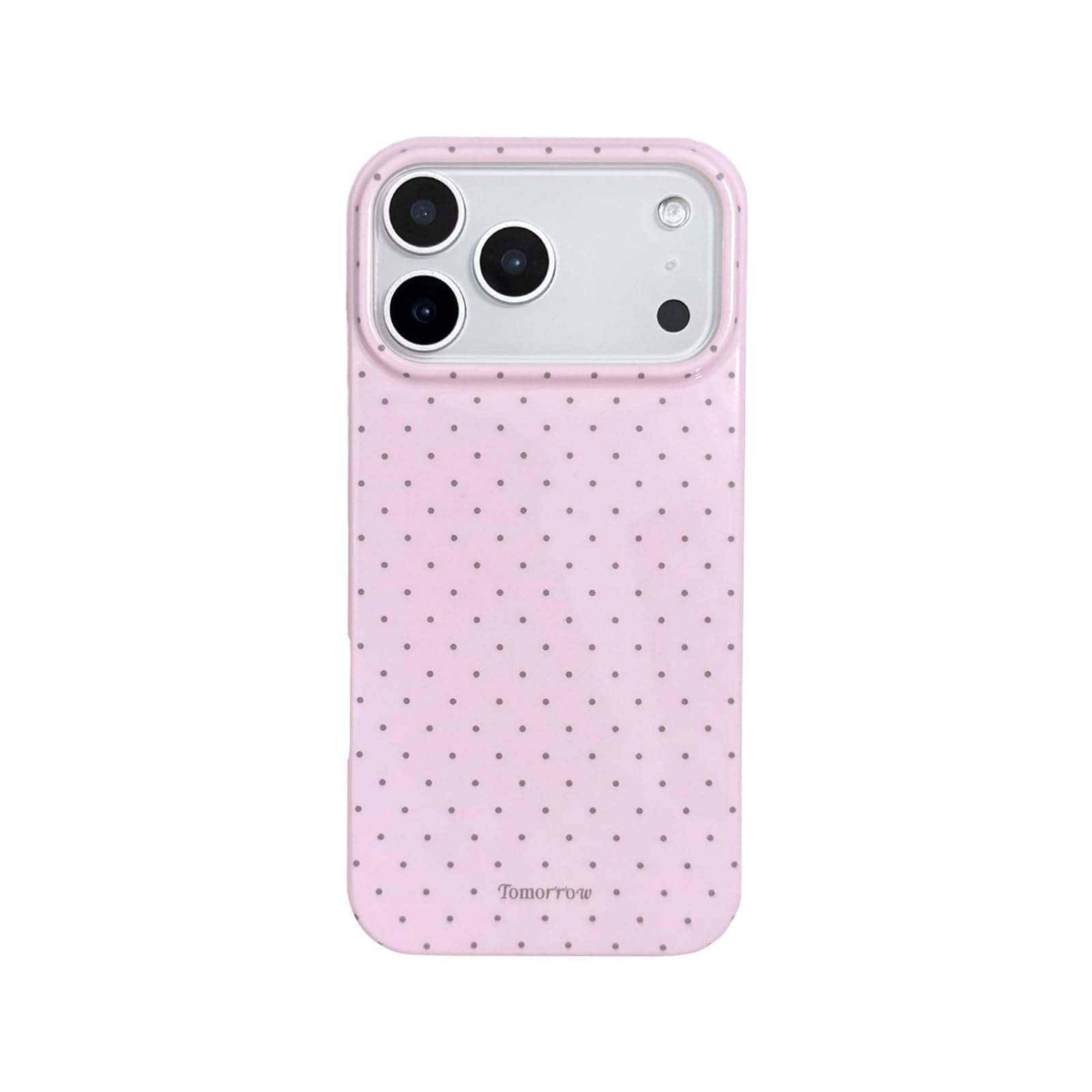 Faneiy for iPhone 17 Pro Case Cute Fashion Polka Dot Aesthetics Women Girly Stylish Protective Soft Shockproof Phone Case Pink