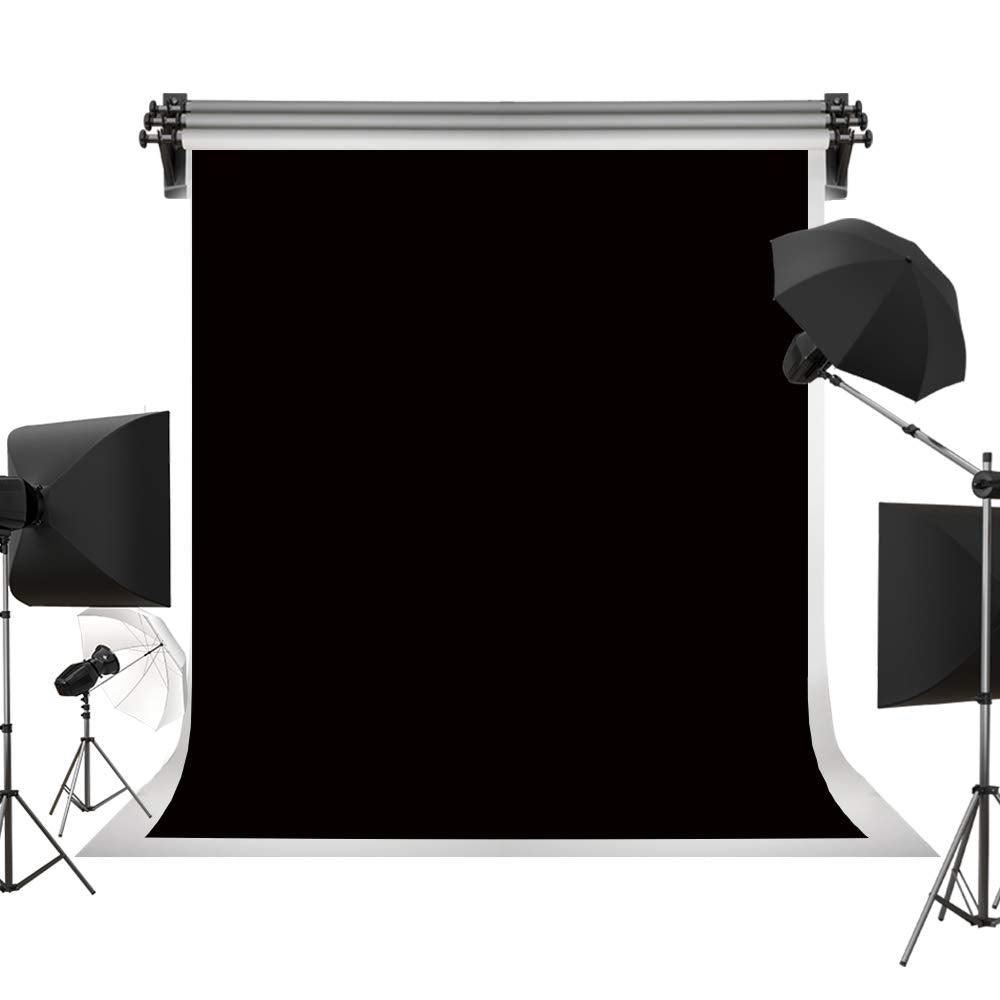 Kate 5Ft  7Ft Solid Black Backdrop Portrait Background For Photography Studio