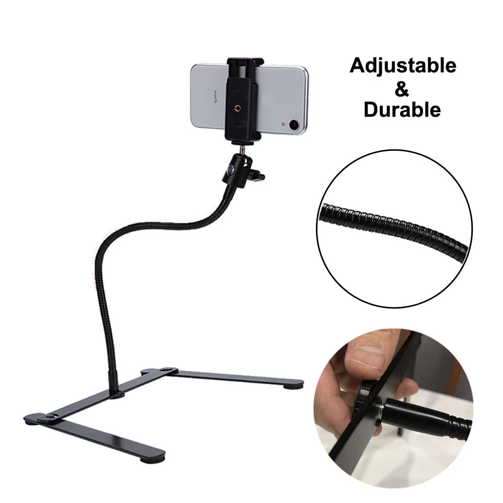 Photo Copy Pico Projector Stand Overhead Tripod Video Stand Phone Mount Flexible Tabletop Stand For Live Streaming Video Recordi