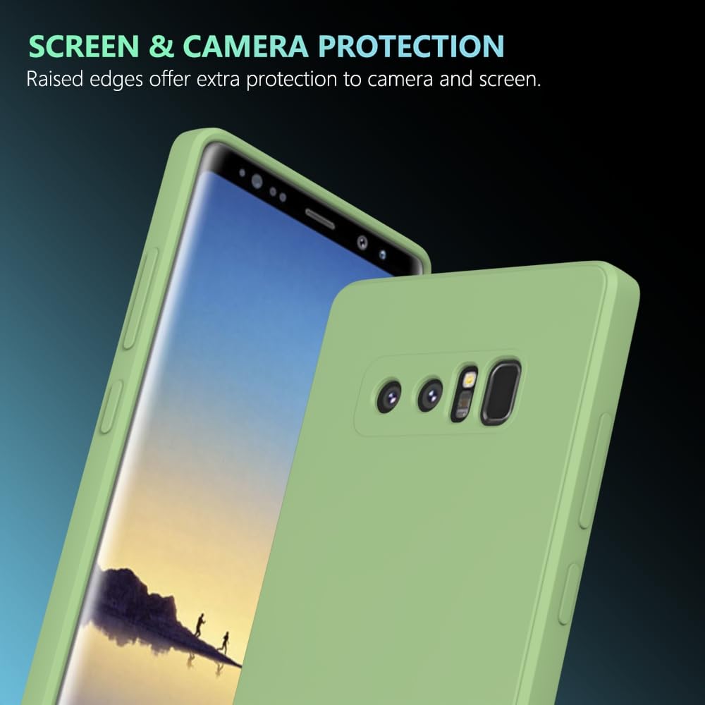 Wogroo For Samsung Galaxy Note 8 Case Green, Scratch Resistant With Soft Touch, Slim Thin Phone Cover For Samsung Galaxy Note 8
